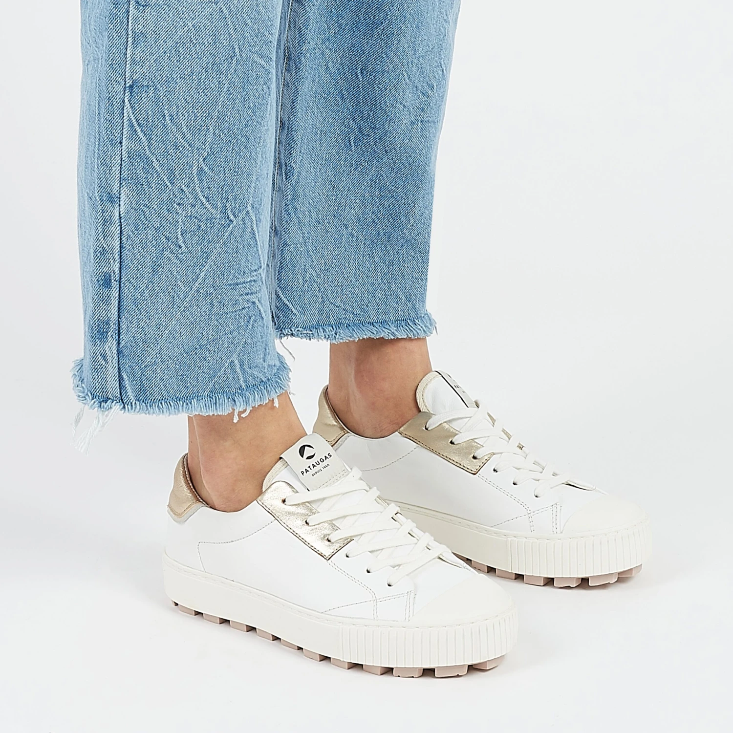 Pataugas ARAN/M F2H BLANC/DORÉ 2 Pataugas ARAN/M F2H BLANC/DORÉ – Image 2