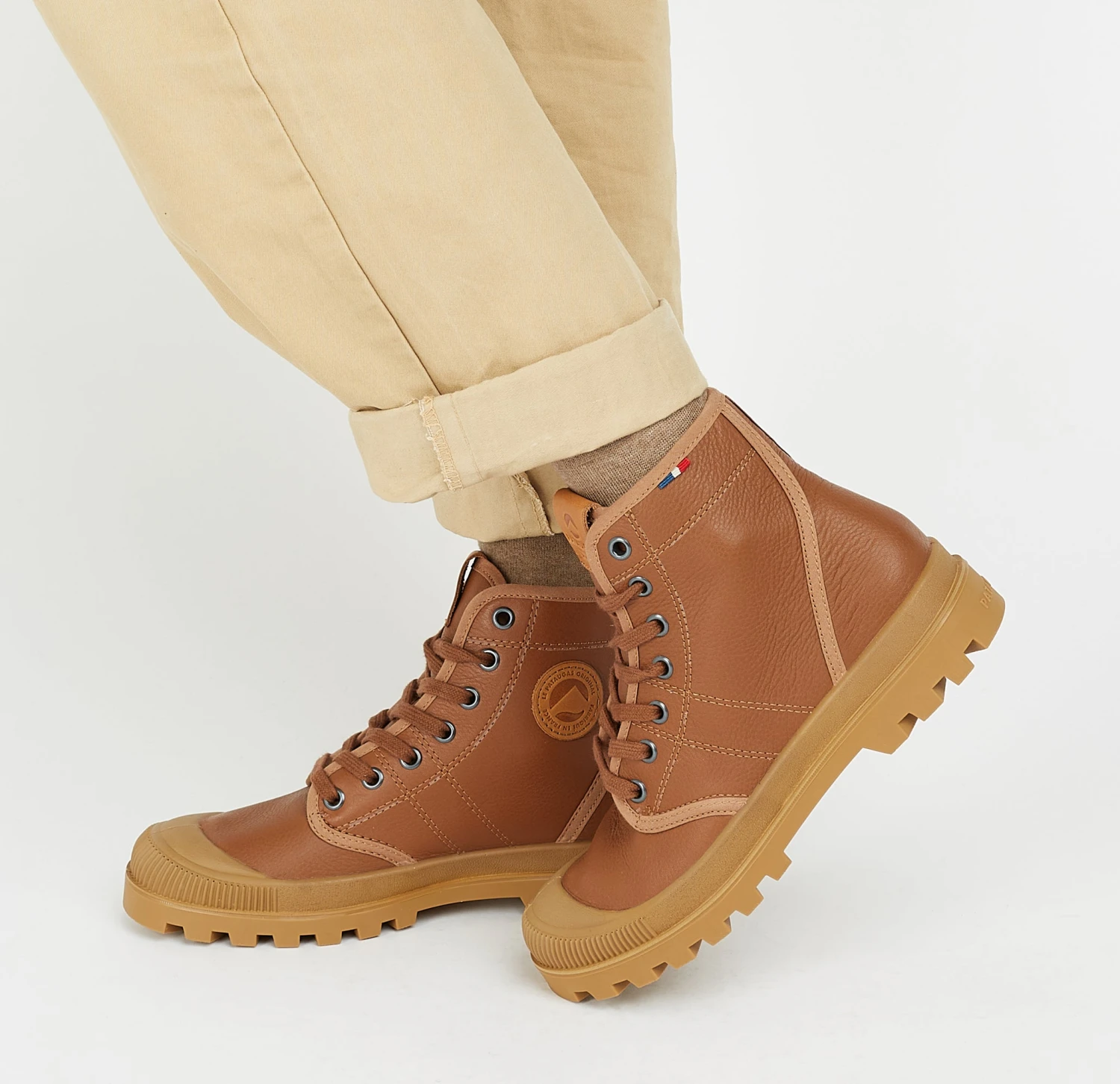 Pataugas AUTHENTIQUE M/G F4H CARAMEL 3 Pataugas AUTHENTIQUE M/G F4H CARAMEL â Image 3