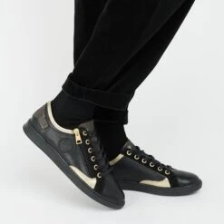 Pataugas JESTER/MIX F4H NOIR/DORÉ 10 Pataugas JESTER/MIX F4H NOIR/DORÉ -Pataugas JESTER 628254946 NOIR DORE